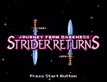 Image n° 7 - titles : Strider Returns - Journey from Darkness